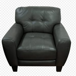 SOFA ONE SEATER -7459 BROWN LEATHER/PVC