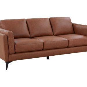 Monaco Faux Leather 3 Seater Sofa (7431C-60)